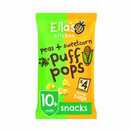 Ella's Kitchen peas and sweetcorn puff pops